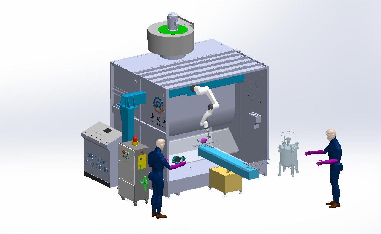 智能塗裝環保設備，智能粉末噴塗機器人，智能噴砂機器人
